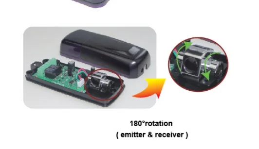 gate infrared sensor battery powered gate photocell
