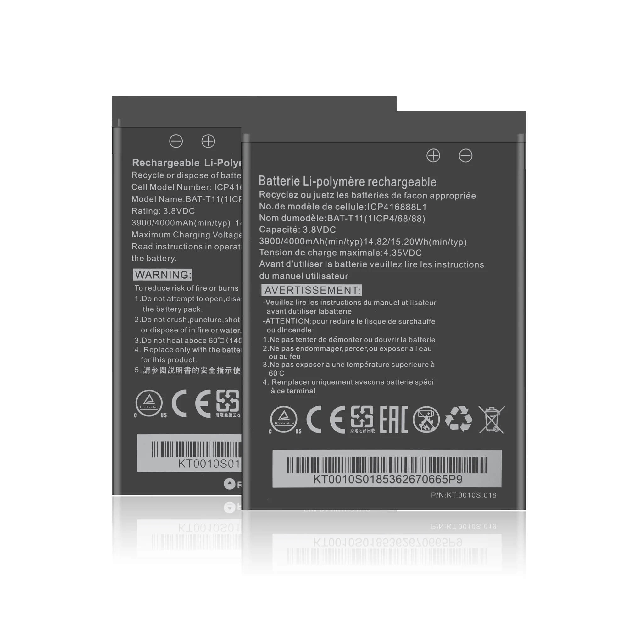 
4000mAh high quality ICP416888L1 BAT-T11 battery for Acer Liquid T03 T04 Z630 Z630S mobile phone battery 
