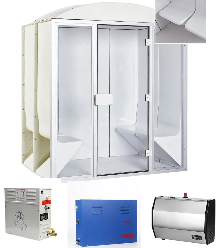 Sauna steam bath machine 6 person steam room with electric steam generator