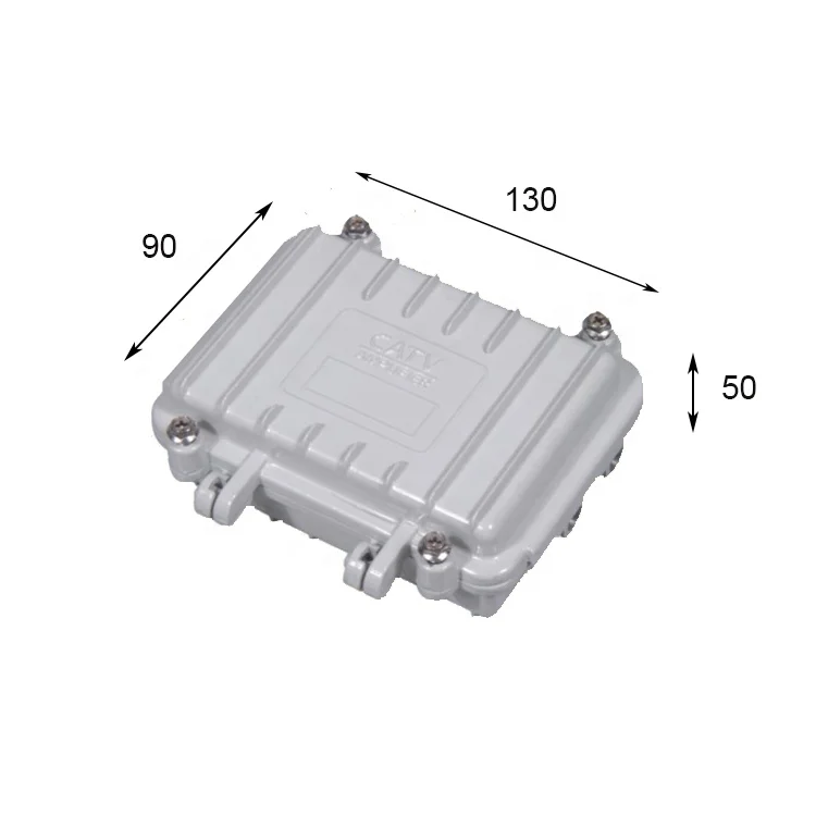 130*90*50mm ip66 CATV outdoor aluminum amplifier enclosure for ethernet and power
