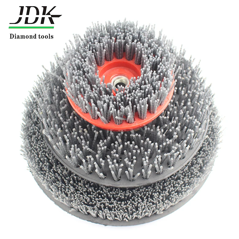 125mm round brush stone surface antique brush for marble granite connection tungsten carbide abrasive brush