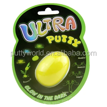 
Christmas gift glow in the dark putty in surprise egg for kids 