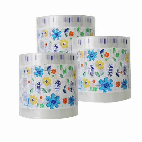 
Printed tissue packaging film roll automatic packaging machine use plastic film for facial tissue 