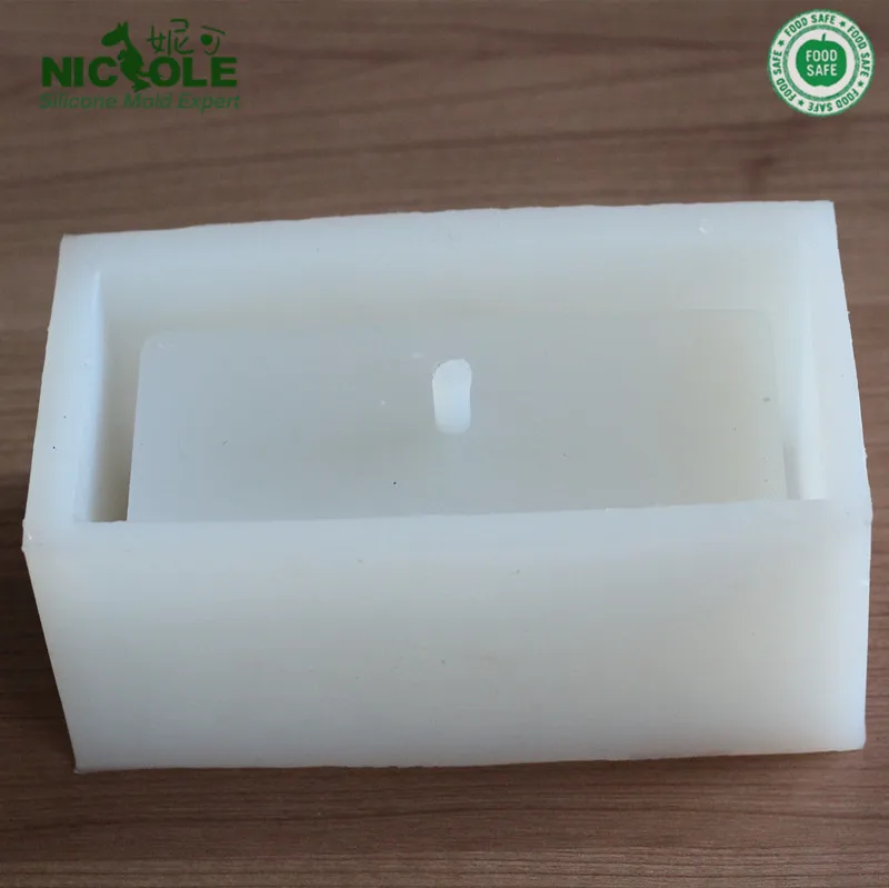 Nicole Cement pots silicone molds multi- meat plants creative rectangular concrete vase silicone Mould for concrete