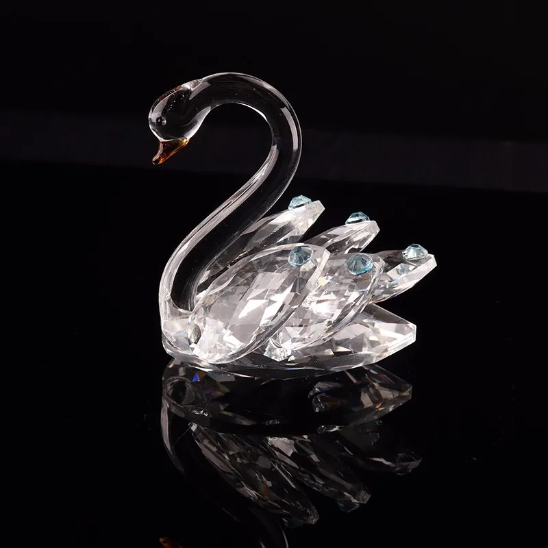 Креативное домашнее Хрустальное украшение, оптовая продажа, Хрустальный Лебедь, свадебный подарок, украшение для свадебной комнаты, хрустальное украшение