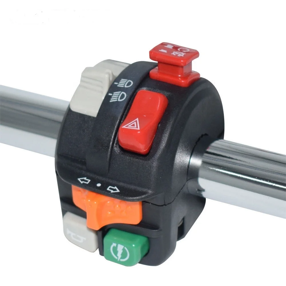 Руль мотоцикла UTV, 7/8 дюйма, 22 мм, переключатель сигнала поворота