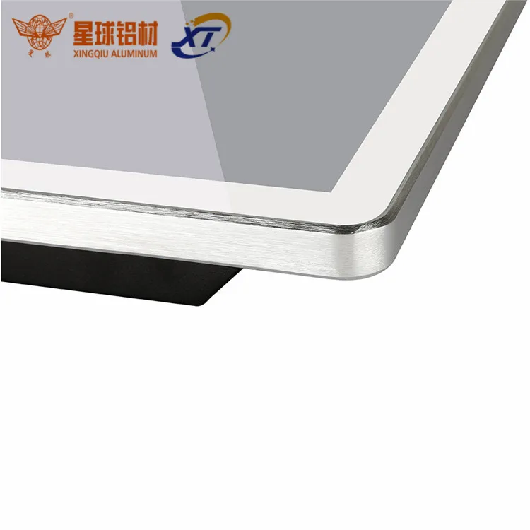 aluminium frame aluminium box profile for television/custom aluminium tv stand factory/brushed anodized aluminium tv frame