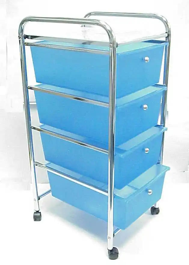 
5 Tier Wheeled Tool Trolley Storage Cart 
