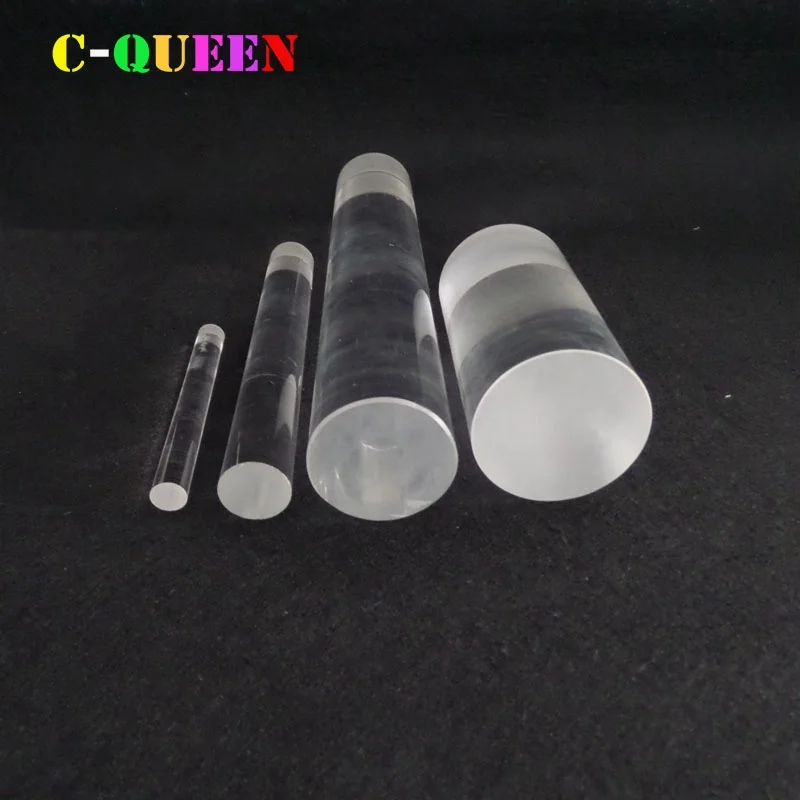 Made in china 1600 1200High purity half round quartz glass rod for sale quartz glass solid cylinder glass rod