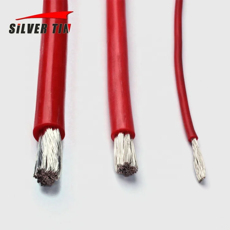 1.5mm silicone wire cooper silver coated  hook-up wire electric cable and wire