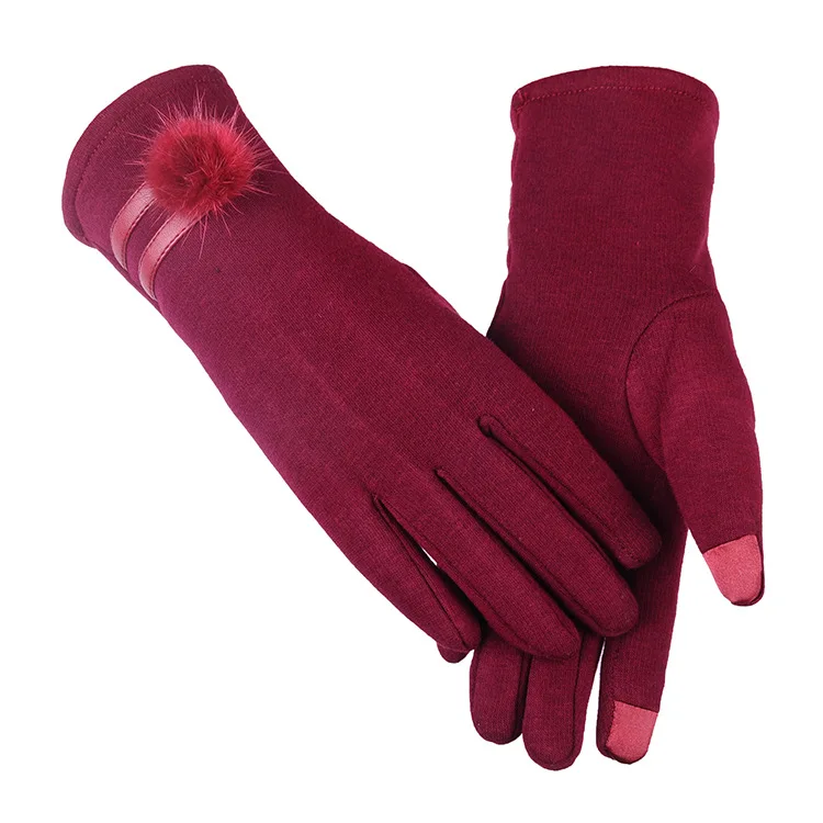 Женские перчатки, варежки, женские осенне-зимние перчатки из перевернутого кашемира для улицы, мягкие варежки, перчатки для сенсорного экрана на запястье