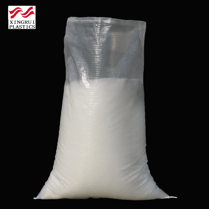 Transparent pp woven rice bag woven 25kg polypropylene bag sacks