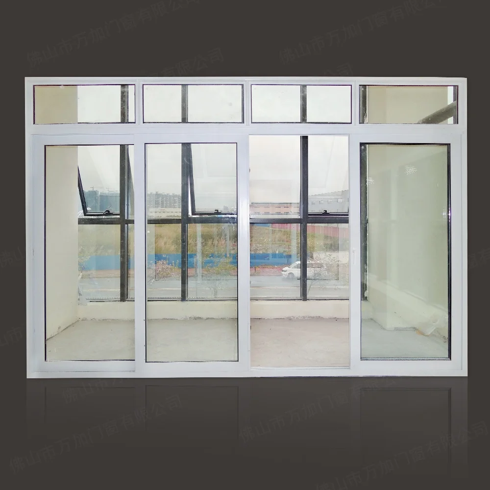 WANJIA современный дизайн uPVC раздвижные двери