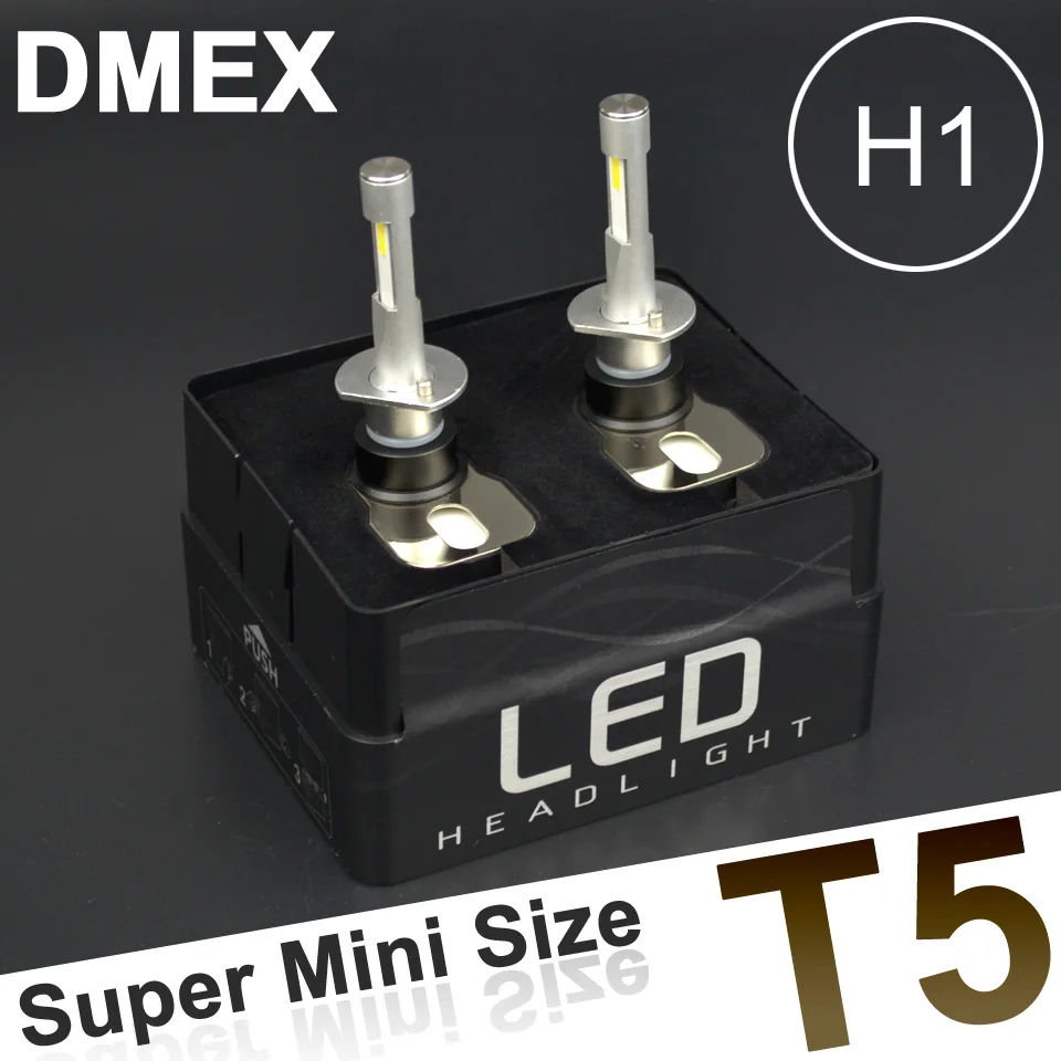 DMEX Turbine Fan T5 CSP Chip 4200LM 30W H1 H7 Auto Headlamp LED Car Lighting