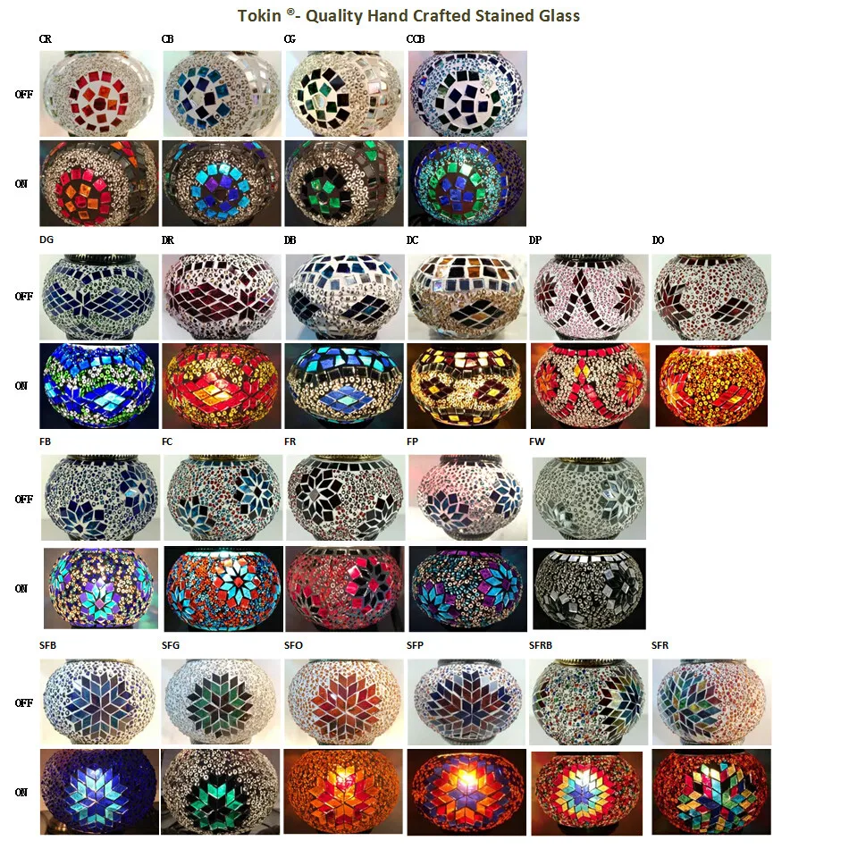 CC10M01 chandelier light handmade mosaic big turkish lamps