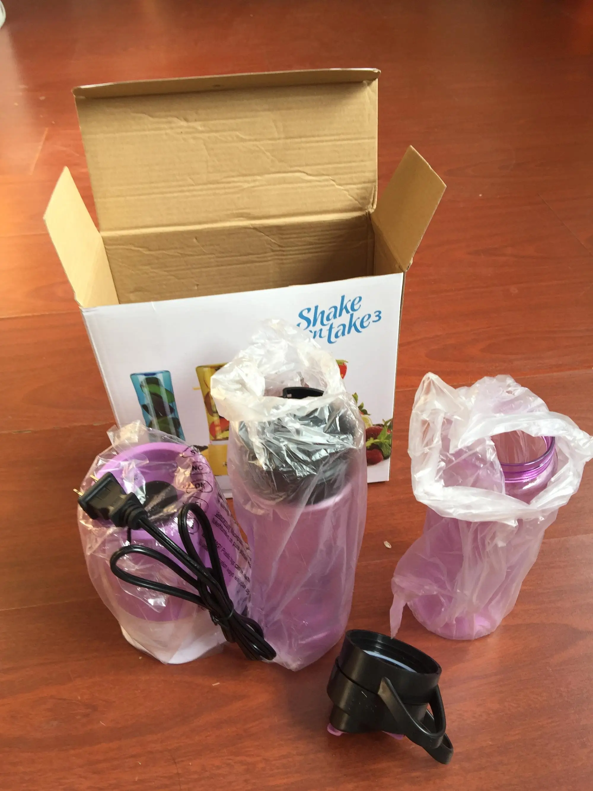 Small Accessories Of Home Kitchen Electric Moothie Blender Portable Juicer Shake N Take Blender