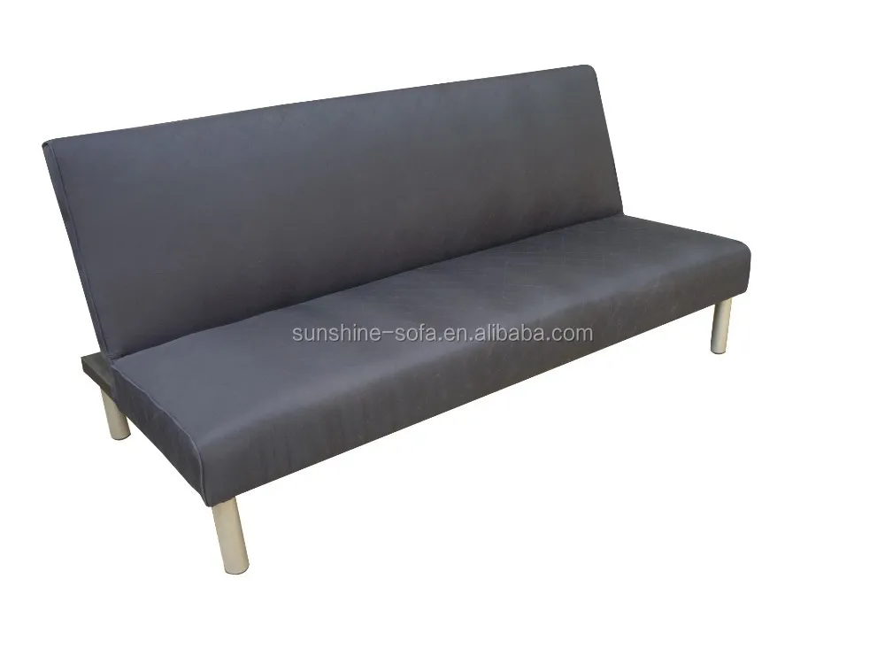 Living Room Simple Design Furniture Simple High Back Flat Pack Sofa Bed Fabric PU Leather Sofa Chair Bed