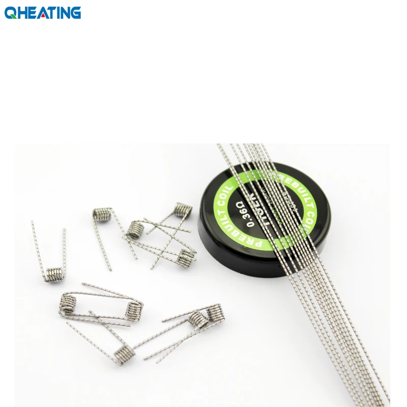 
Pre-built coils tiger 26ga+0.2*0.8 Vape Coils Alien coil/Tiger coil/Fused clapton coil wrap coil for rda atomizers 