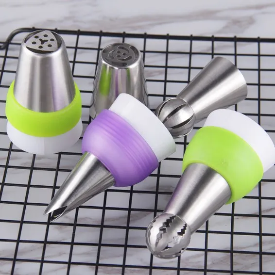 NEW Icing Piping Bag Nozzle Converter Cake Decorating Tools For Cupcake Fondant Cookie 3 Hole 3 Color