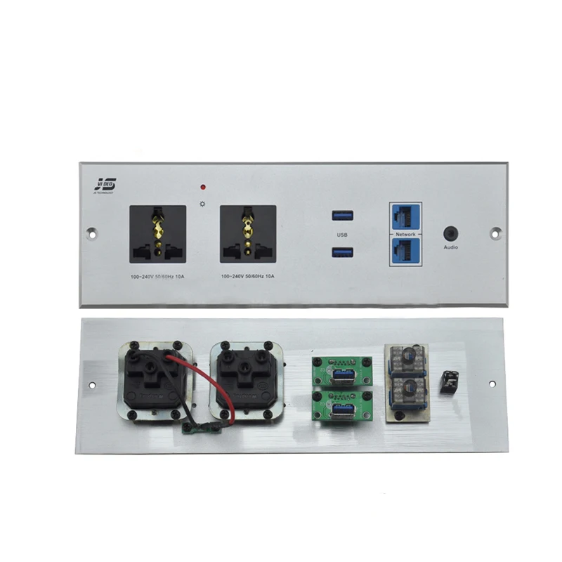 JS-WP301Beijing настроить Конференц-мощность HDMI VGA RJ45 стены лицевой панели гнездо