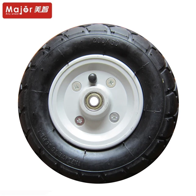 200x50mm mountain board/electric scooter/skateboard wheels pneumatic rubber tyre