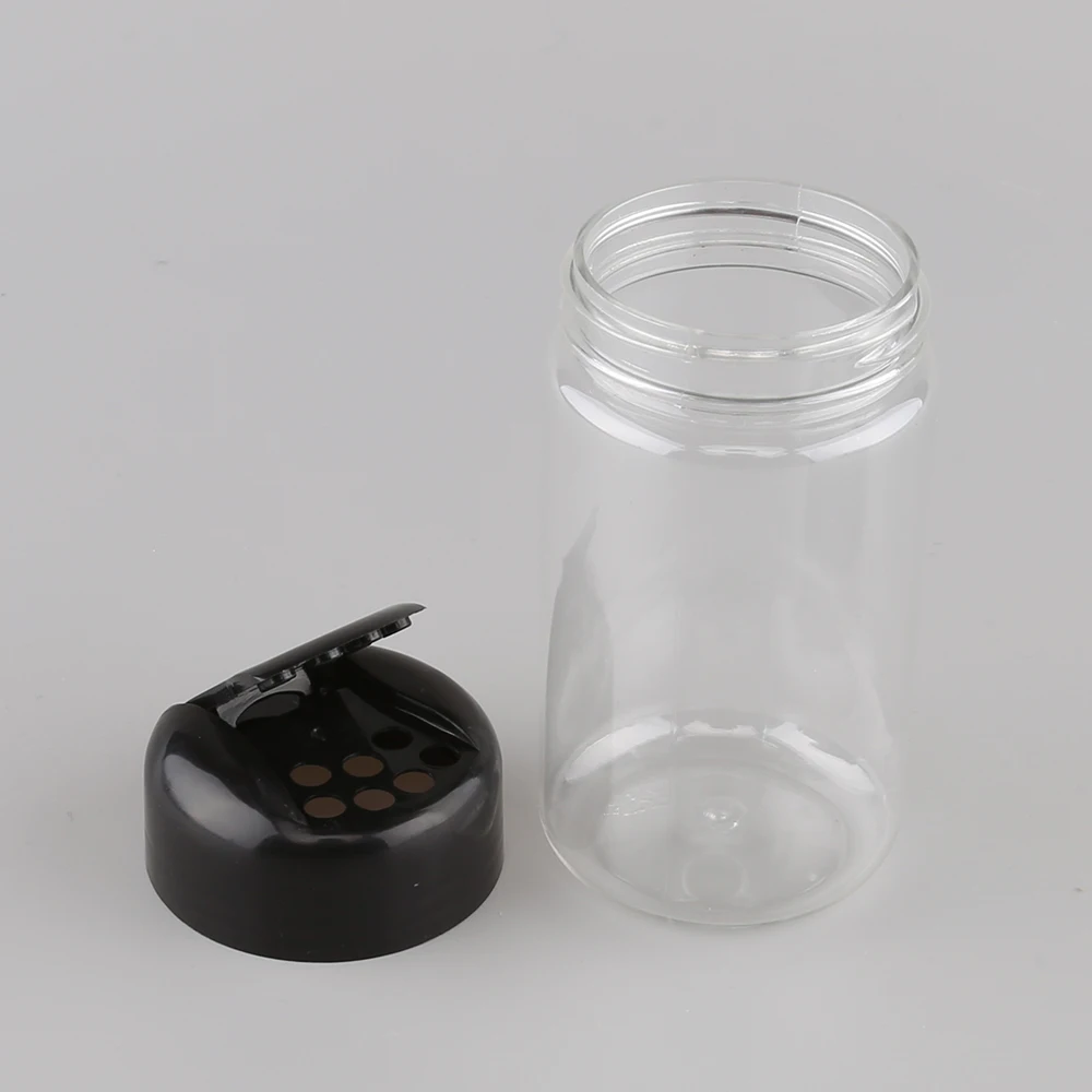 6oz 180ml Best price flip cap plastic seasoning cumin condiment shaker packing bottle salt and pepper