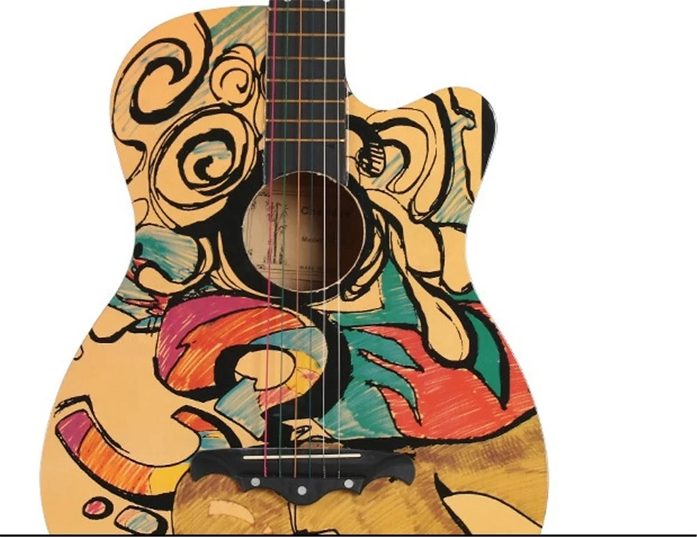 38 inch guitar color graph personality guitar beginner practice guitar student wholesale