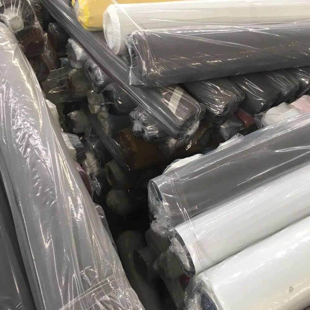 Hot selling Stock lot of PU artificial leather with non woven backing for shoes