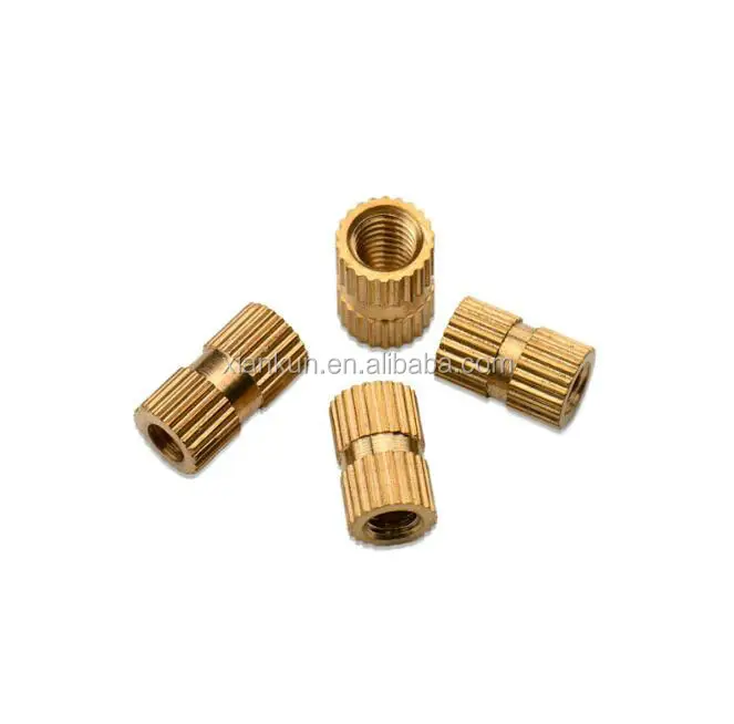 Brass Knurled Threaded Inserts Nut for Plastic