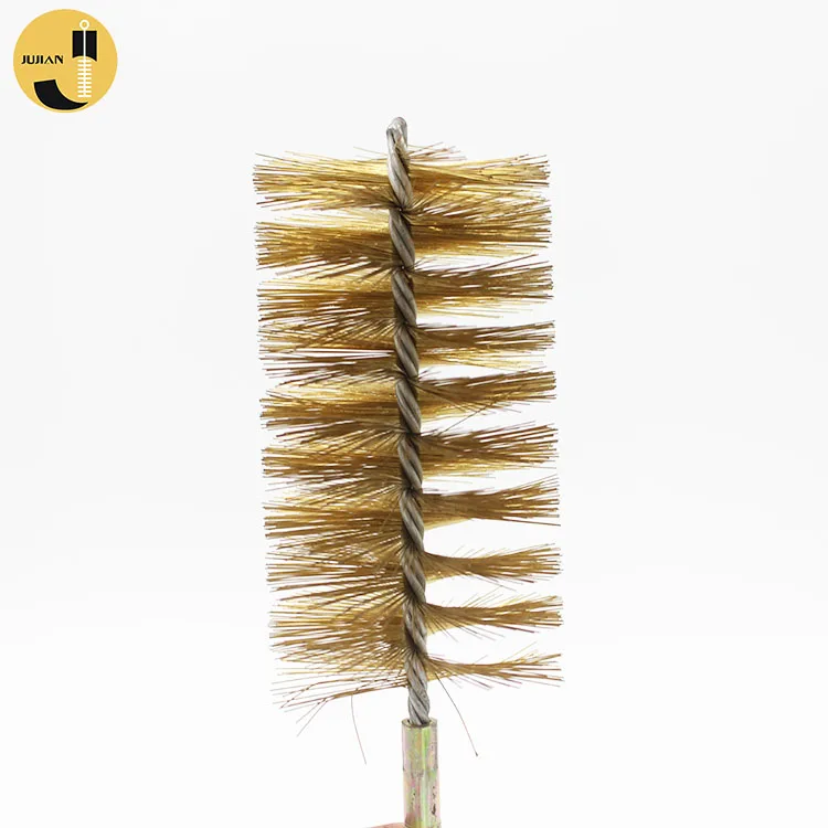 Fireplace Light Heavy Duty Flue Tools Round Brass Wire Cleaning Brush
