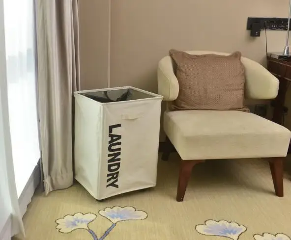 Polyester Fabric Foldable Laundry Basket