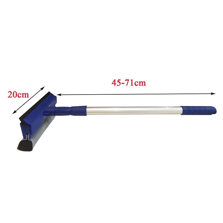 rubber blade window squeegee with telescopic handle