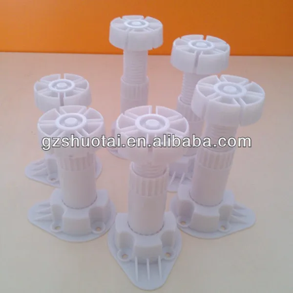 
plastic skirting adjustable legs, PP Adjustable Foot For Cabinet 