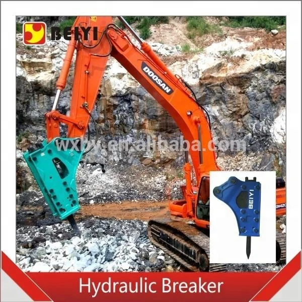 OEM 4-55T excavator/backhoe attachment hydraulic breaker hammer with chisel hydraulic rock breaker hydraulic hammer for loader