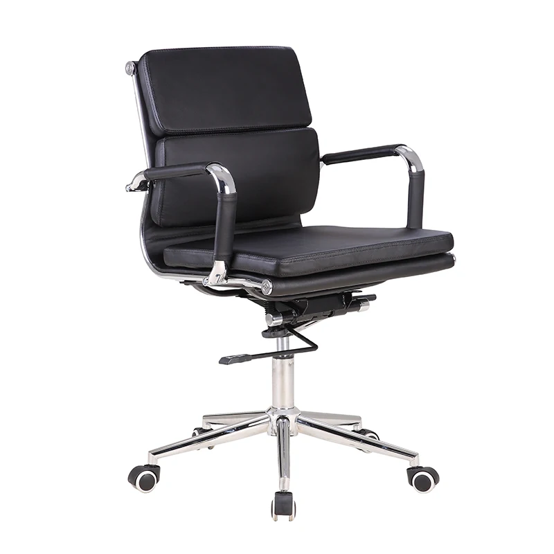 Современное удобное мягкое вращающееся кресло с высокой спинкой, эргономичное офисное кожаное кресло руководителя