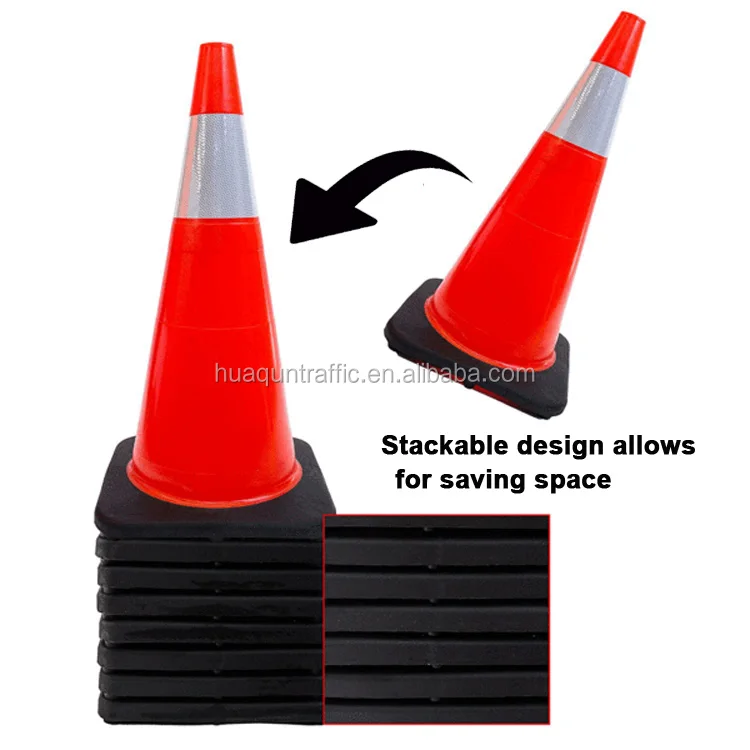 
High Impact Strength 70cm Reflective Security Traffic Cone 