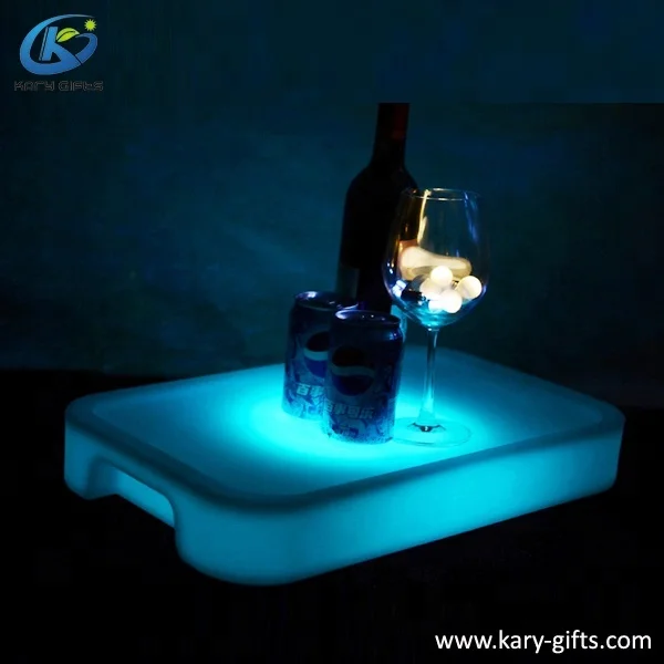 Rechargeable Party LED Acrylic Serving Bar Tray