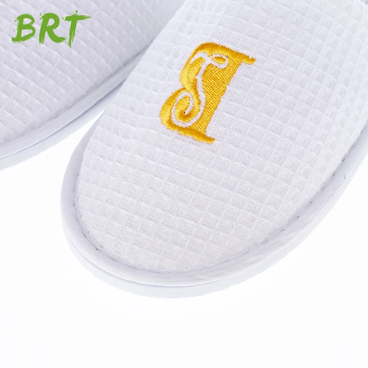 Eco-Friendly Disposable Hotel Slippers Cheap Waffle Slippers