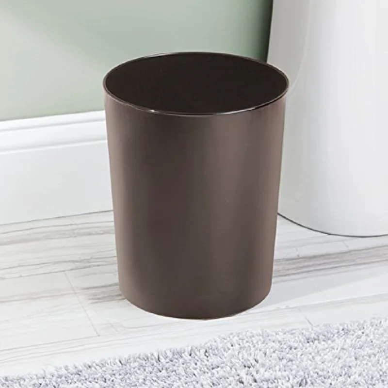 Small round Metal Spinning Fabrication Wastebasket Garbage Container Bin Home Offices Bathrooms Kitchens Trash Ice Buckets