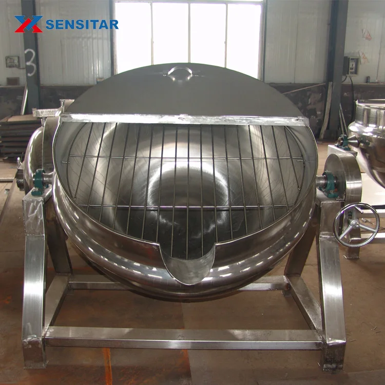 Прямая Заводская поставка, большой Электрический паровой горшок из нержавеющей стали 600 л с двойным слоем