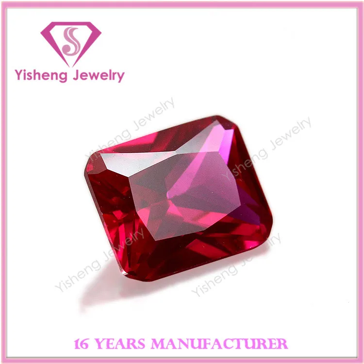 Восьмиугольный острый низ граненый драгоценный камень рубин Афганистан оптовая