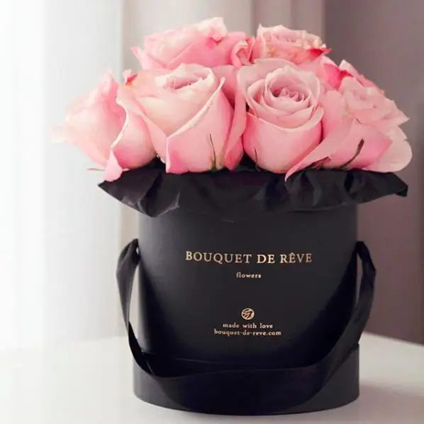 Customize flower packaging box with logo