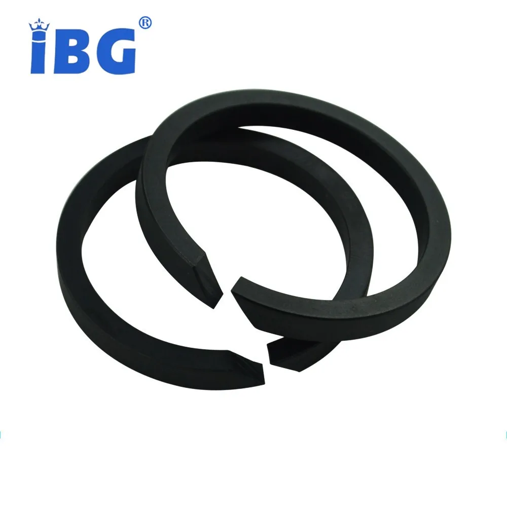 PEEK+Carbon Fiber Wear Ring PTFE Backup seal lip-rotary shaft seal