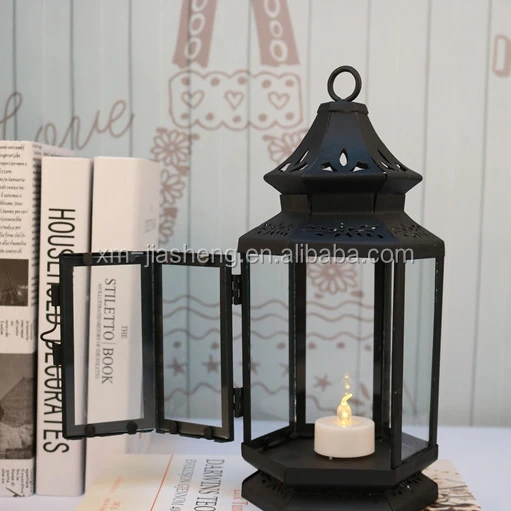 New Vintage Moroccan style Antique Wedding favor hanging metal candle lantern