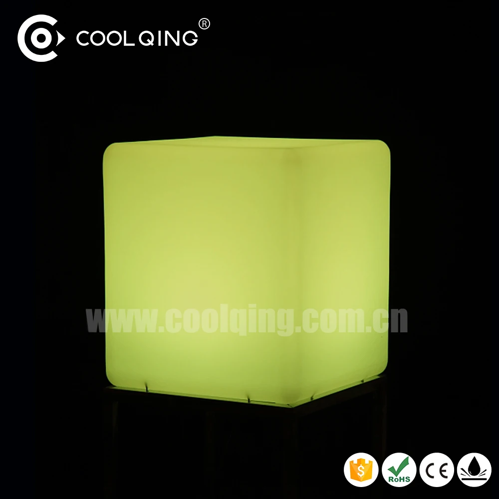 Lighted Cube Stool led Light up cube Decorative LED bar cube