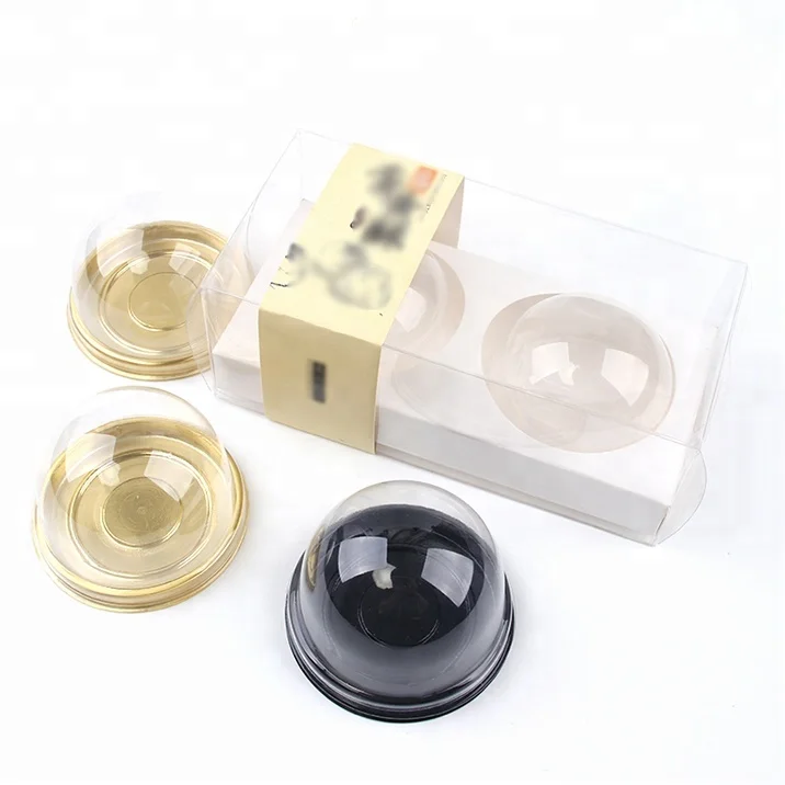 Прозрачные пластиковые купольные контейнеры для тортов, размер под заказ