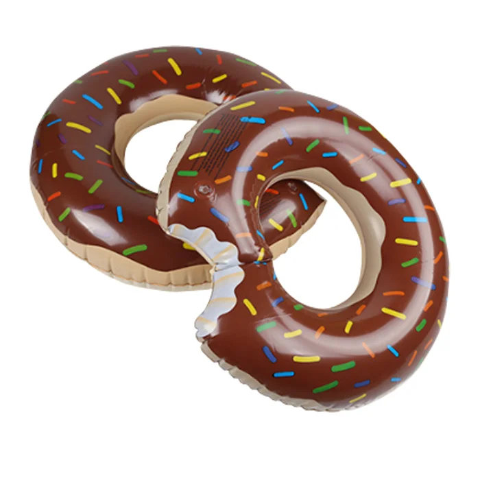 
60cm-120cm cute donut design adult baby Inflatable pool floating safe swim ring 