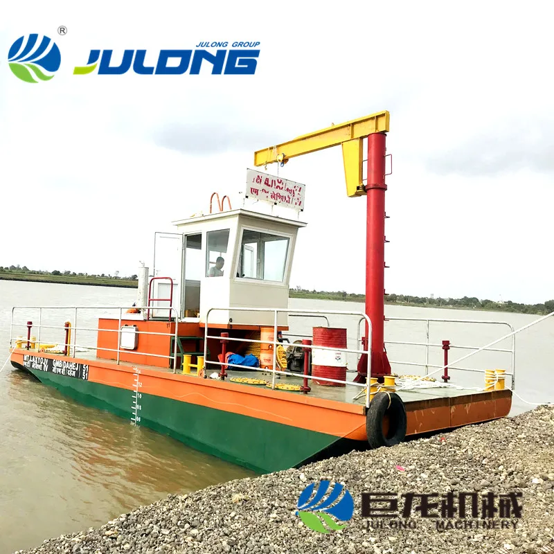 Многофункциональная стальная конструкция корпуса буксировочная лодка с краном 5T
