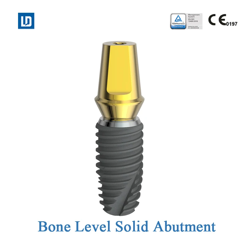 CE Approved Titanium Base Dental Implant Solid Abutment Compatible with Osstem DIO Dentium