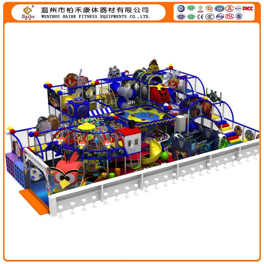 Baihe Naughty Castle Children Games Indoor Soft Playground Equipment